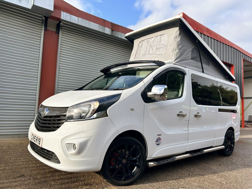 Campervan with raised roof